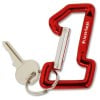 View Image 1 of 2 of Number One Shape Carabiner with Key Ring - Closeout