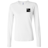View Image 1 of 1 of Bella+Canvas Long Sleeve Jersey T-Shirt - Ladies' - White