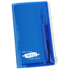View Image 1 of 3 of Memo Book with Zip Close Pocket - Translucent