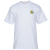 View Image 1 of 2 of Bayside T-Shirt - White - Embroidered