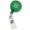 View Image 1 of 1 of Economy Retractable Badge Holder - Round - Translucent - Closeout Color
