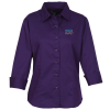 View Image 1 of 1 of Peached Fine Line Twill Shirt - Ladies'