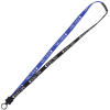 View Image 1 of 2 of Two-Tone Cotton Lanyard - 5/8" - Plastic O-Ring