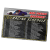 View Image 1 of 1 of NASCAR Racing Schedule Magnet - 30 mil
