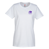 View Image 1 of 2 of Hanes Essential-T T-Shirt - Ladies' - Screen - White