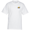 View the Hanes Authentic T-Shirt - Embroidered - White