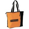 View Image 1 of 2 of Maris Vertical Two-Tone Tote - Closeout