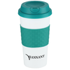 View Image 1 of 3 of Color Banded Classic Coffee Cup - 16 oz. - 24 hr