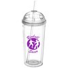 View Image 1 of 2 of Arch Acrylic Tumbler w/Straw - Clear - 24 oz.