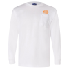 View Image 1 of 1 of Bayside LS Pocket T-Shirt - White