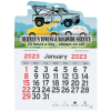 View Image 1 of 3 of Peel-N-Stick Calendar - Tow Truck