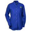 View Image 1 of 1 of Soil Release Button Down Poplin Shirt - Ladies'