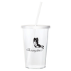 View the Sizzle Single Wall Tumbler with Straw - 16 oz.