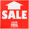 View Image 1 of 1 of Removable Floor Sticker - Square Corners - White - L