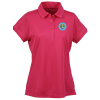 View Image 1 of 2 of Contrast Stitch Micropique Polo - Ladies'