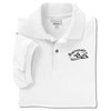 View Image 1 of 1 of Anvil 50/50 Jersey Knit Polo - Screen - White