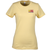 View Image 1 of 1 of Next Level Fitted 4.3 oz. Crew T-Shirt - Ladies' - Embroidered