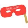 View Image 1 of 1 of Lone Ranger Mask with Stick - Colors