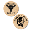 View Image 1 of 1 of Wooden Nickel - Indian Head