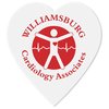 View Image 1 of 1 of Value Decal - Heart - 2-3/4" x 3" - Static on Back - Clear