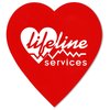 View Image 1 of 1 of Value Decal - Heart - 2-3/4" x 3" - Static on Back - White
