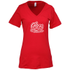 View Image 1 of 2 of Bella+Canvas Relaxed V-Neck T-Shirt - Ladies’ - Screen