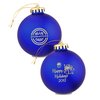 View Image 1 of 2 of 3 1/4" Round Ornament - Present - Happy Holidays