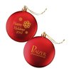 View Image 1 of 1 of Flat Ornament - Snowflake - Happy Holidays