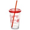 View Image 1 of 3 of Snowflake Color Scheme Spirit Tumbler - Happy Holiday -16 oz