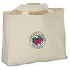 View Image 1 of 2 of USA Made Bayside Medium Gusset Tote - Natural - Embroidered