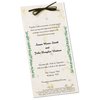 View Image 1 of 2 of Seeded Invitation/Program - 9" x 4" - Basil