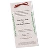 View Image 1 of 2 of Seeded Invitation/Program - 9" x 4" - Carrot
