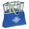 View Image 1 of 4 of Color Band Mesh Top Tote