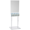 View Image 1 of 2 of Floor Poster Stand with 5 Pockets - Clear