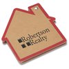 View Image 1 of 2 of V Natural Kraft Jotter - House - Closeout
