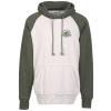 View Image 1 of 3 of J. America Vintage Heather Hooded Sweatshirt - Embroidered