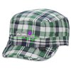 View Image 1 of 2 of Peter Grimm Cadet Cap - Green Plaid - Closeout