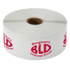 View Image 1 of 1 of Value Sticker by the Roll - Oval - 1-1/2" x 2-1/2" - 24 hr