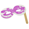 View Image 1 of 1 of Round Mask with Stick - White