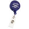 View Image 1 of 4 of Economy Retractable Badge Holder - Round - Opaque - 24 hr