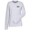 View Image 1 of 2 of Hanes ComfortSoft LS Tee - Ladies' - White