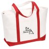 View Image 1 of 3 of Large Heavyweight Cotton Canvas Boat Tote - Screen