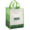 View Image 1 of 2 of Expressions Grocery Tote - 11-3/4" x 9" - Green - Closeout