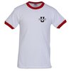 View Image 1 of 3 of Gildan Ultra Cotton Ringer T-Shirt - White