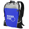 View Image 1 of 1 of Hiker's Two-Tone Drawstring Backpack