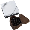 View Image 1 of 9 of Chocolate Heart Box with Confection - Silver Box
