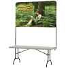 View Image 1 of 5 of Tabletop Banner System with Back Wall - 6'