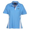 View Image 1 of 3 of Side Stripe Performance Pique Polo - Ladies'