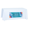 View Image 1 of 3 of Open-Back Polyester Table Throw - 6' - Front Panel - Full Color