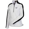 View Image 1 of 3 of Half-Zip Athletic Double Knit Pullover - Ladies'